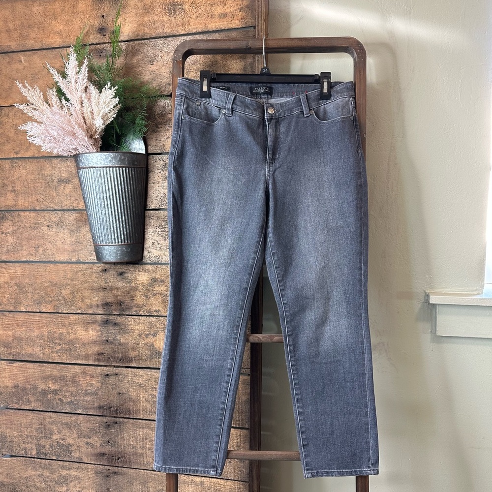 Talbots Slim Ankle Flawless Five Pocket Jeans Gray 10P EUC